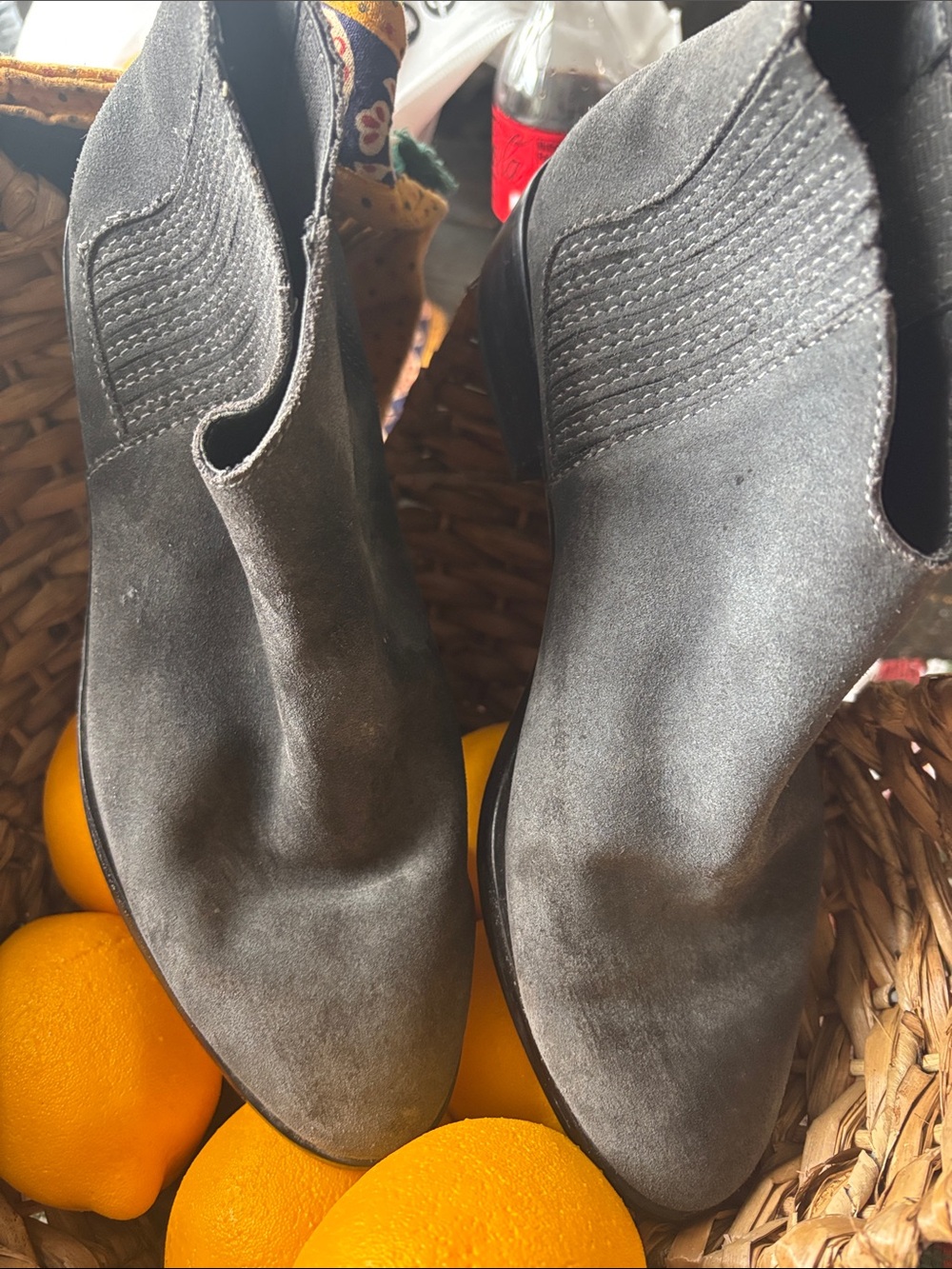 Dolce Vita Women’s Gray Suede Chelsea Boots